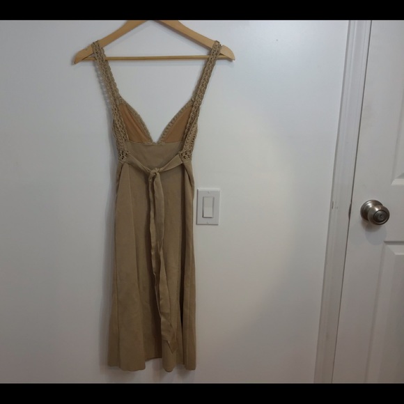 VALENTINO NUDE BOHO CROCHET DETAIL DRESS NWT SZ 6 - Picture 7 of 14